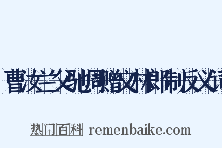 曹汝兰父驰周赠文林郎制反义词是什么意思的图片